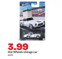 Hy-Vee Hot Wheels vintage car offer