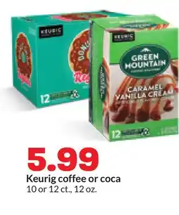 Hy-Vee Keurig coffee or coca offer