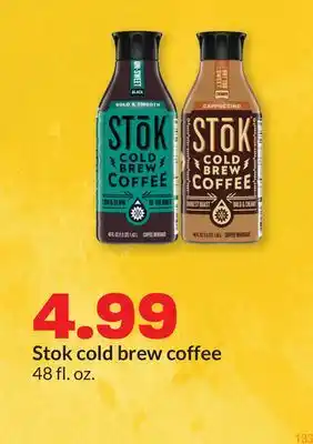 Hy-Vee Stok cold brew coffee offer