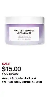 Ulta Beauty Ariana Grande God Is A Woman Body Scrub Soufflé offer