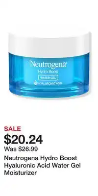 Ulta Beauty Neutrogena Hydro Boost Hyaluronic Acid Water Gel Moisturizer offer
