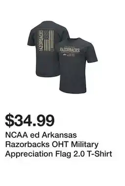 Belk NCAA ed Arkansas Razorbacks OHT Military Appreciation Flag 2.0 T-Shirt offer