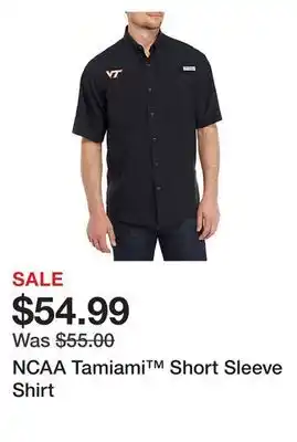 Belk NCAA Tamiami Short Sleeve Shirt offer