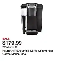 Office Depot Keurig K1500 Single-Serve Commercial Coffee Maker, Black offer