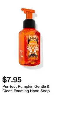 Bath & Body Works Purrfect Pumpkin Gentle & Clean Foaming Hand Soap offer