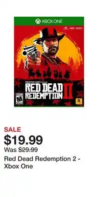 Game Stop Red Dead Redemption 2 - Xbox One offer