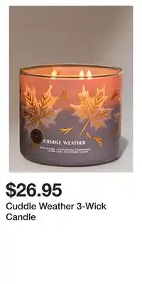 Bath & Body Works Cuddle Weather 3-Wick Candle offer