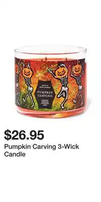 Bath & Body Works Pumpkin Carving 3-Wick Candle offer