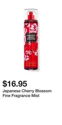 Bath & Body Works Japanese Cherry Blossom Fine Fragrance Mist offer