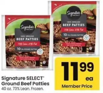 Safeway Signature SELECT Ground Beef Patties offer