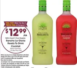 Ralphs Rancho La Gloria Ready To Drink Cocktail offer