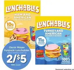Ralphs Oscar Mayer Funpack Lunchables offer