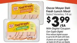 Ralphs Oscar Mayer Deli Fresh Lunch Meat offer
