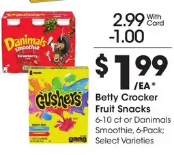 Ralphs Betty Crocker Fruit Snacks offer