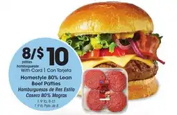 Ralphs Homestyle 80% Lean Beef Patties offer