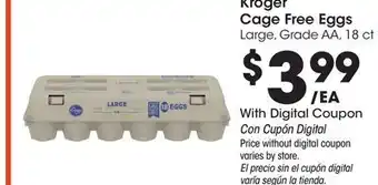 Ralphs Kroger Cage Free Eggs offer