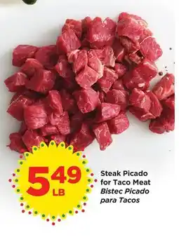 Food 4 Less Steak Picado for Taco Meat offer