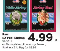 Food 4 Less Raw EZ Peel Shrimp offer