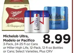 Food 4 Less Michelob Ultra, Modelo or Pacifico offer