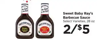 Food 4 Less Sweet Baby Ray's Barbecue Sauce offer