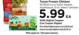 Food 4 Less Tyson Frozen Chicken offer