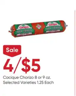 Stater Bros Cacique Chorizo offer