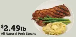 Fareway All Natural Pork Steaks offer