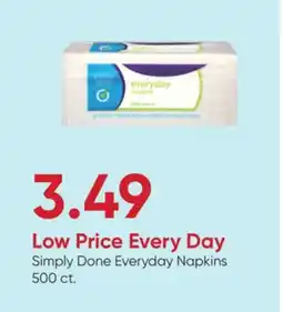 Stater Bros Simply Done Everyday Napkins offer