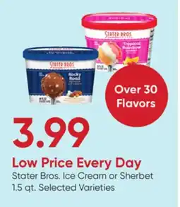 Stater Bros Stater Bros. Ice Cream or Sherbet offer