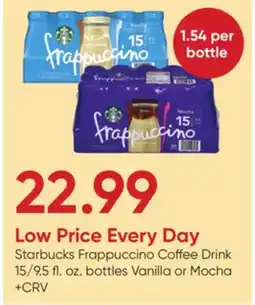Stater Bros Starbucks Frappuccino Coffee Drink offer