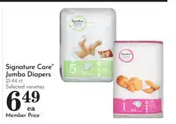 Pavilions Signature Care Jumbo Diapers offer