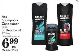 Pavilions Axe Shampoo + Conditioner 16 oz. or Deodorant 2.7-3 oz offer