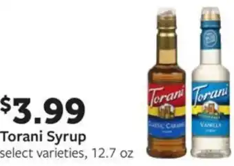 Fareway Torani Syrup offer