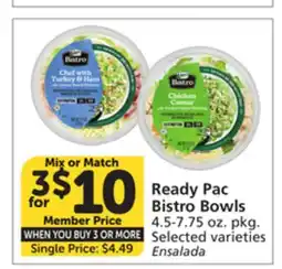 Vons Ready Pac Bistro Bowls offer