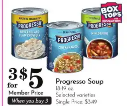 Pavilions Progresso Soup offer