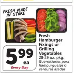 Vons Fresh Hamburger Fixings or Grilling Vegetables offer