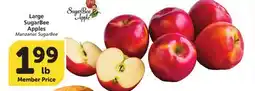 Vons Large SugarBee Apples offer