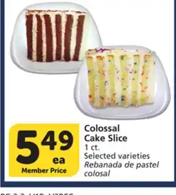 Vons Colossal Cake Slice offer