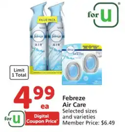 Vons Febreze Air Care offer
