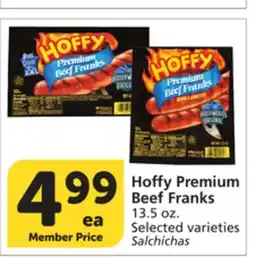 Albertsons Hoffy Premium Beef Franks offer
