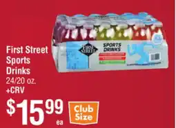 Smart & Final First Street Sports Drinks offer
