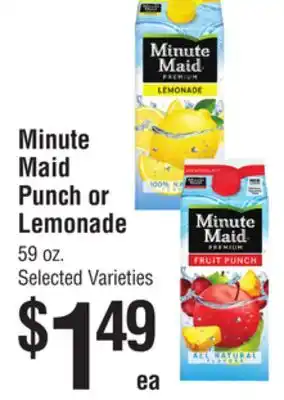 Smart & Final Minute Maid Punch or Lemonade offer
