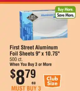 Smart & Final First Street Aluminum Foil Sheets offer