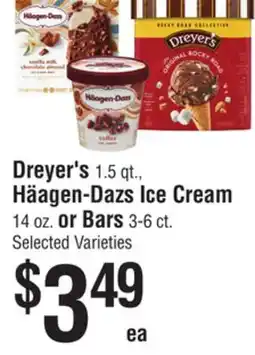 Smart & Final Dreyer's, Häagen-Dazs Ice Cream or Bars offer