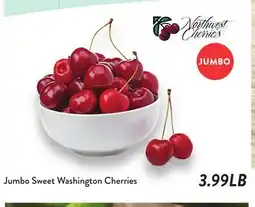 Fresh Thyme Jumbo Sweet Washington Cherries offer