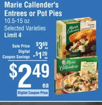Smart & Final Marie Callender's Entrees or Pot Pies offer