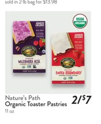 Fresh Thyme Nature's Path Organic Toaster Pastries offer