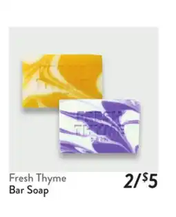 Fresh Thyme Fresh Thyme Bar Soap offer