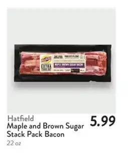 Fresh Thyme Hatfield Maple and Brown Sugar Stack Pack Bacon offer