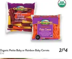 Fresh Thyme Organic Petite Baby or Rainbow Baby Carrots offer
